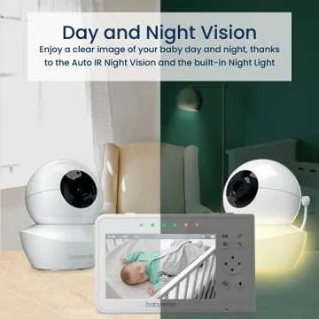 Babysense Baby Monitor with Dual Cameras and Audio