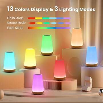 Dimmable Portable Night Light with Remote Control