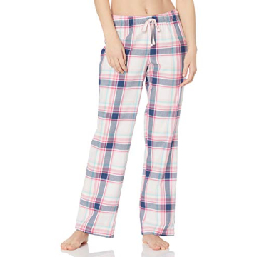 Comfortable Amazon Essentials Women's Flannel Pajama Pants - Plus Size Pink White Plaid