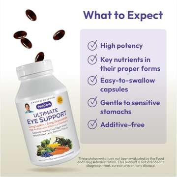 Andrew Lessman Ultimate Eye Support Softgels for Healthy Vision