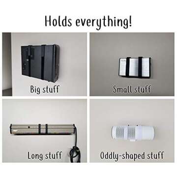 The All-in Wonder Mount by Mount Genie (1-Pack): The Easiest Wall Mount for Any Component Routers Modems Xbox PlayStation DVRs | One Size Fits All | Stronger for 2022 | Home and Business (Black)