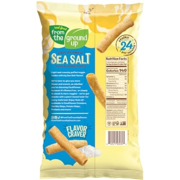 Real Food Cauliflower Stalk Chips - Healthy Crunchy Snack