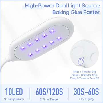 AORAEM LED Nail Lamp 30W Rechargeable Storage Design Nail Lamp UV Light for Gel Nails Flash Cure Light for Home DIY Acrylic Gel Nail Extension(Cat Paw)