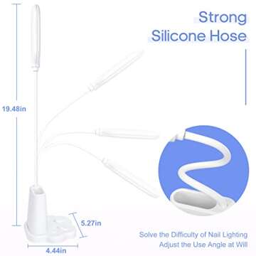 AORAEM LED Nail Lamp 30W Rechargeable Storage Design Nail Lamp UV Light for Gel Nails Flash Cure Light for Home DIY Acrylic Gel Nail Extension(Cat Paw)