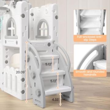 GarveeLife 8-in-1 Toddler Indoor Playground for Ages 1-3