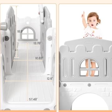 GarveeLife 8-in-1 Toddler Indoor Playground for Ages 1-3