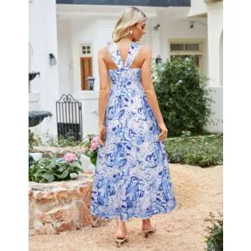 Women's 2025 Summer Floral Maxi Dress - Stylish and Comfortable