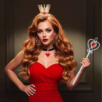 ZIZWO Queen of Hearts Accessories Set for Dress Up