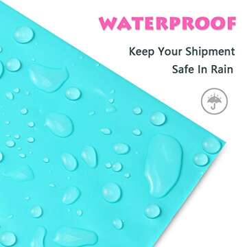 UCGOU Poly Mailers 24x24 Inch Teal 50 Pack Extra Large Shipping Bags Strong Thick Mailing Envelopes Self Seal Adhesive Waterproof and Tear Proof Boutique Postal for Clothing Quilt and More