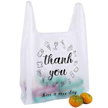 Foraineam 500 Ct Durable Reusable Grocery Bags