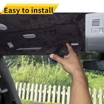 Yuoyar Sunglasses Holders for Car Visor - Magnetic Leather Clips