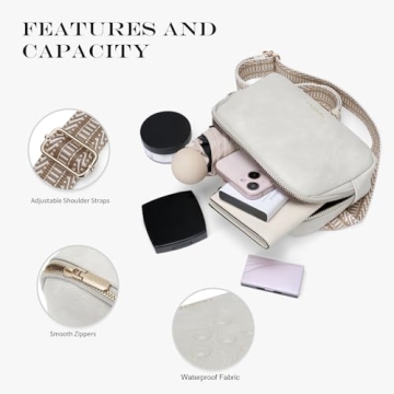 Mini Belt Bag for Women Stylish Vegan Leather Fanny Pack