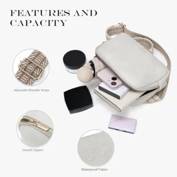 Mini Belt Bag for Women Stylish Vegan Leather Fanny Pack