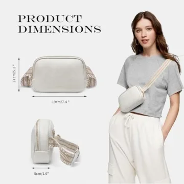 Mini Belt Bag for Women Stylish Vegan Leather Fanny Pack