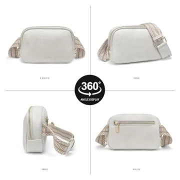 Mini Belt Bag for Women Stylish Vegan Leather Fanny Pack