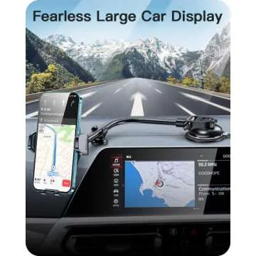 APPS2Car Phone Holder for Car Windshield/Dashboard/Window, Cell Phone Mount for Car Truck, Compatible with iPhone, Samsung, Google, LG and More