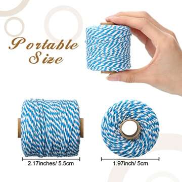 30 Rolls Colourful Bakers Twine for Crafts 2mm Cotton String Craft String Wrapping Wedding Home Decor Gardening