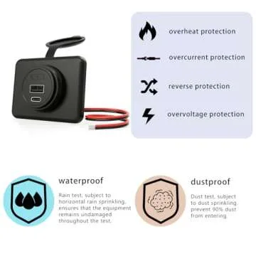 DAMAVO YM1288 12V USB Car Charger for All Vehicles