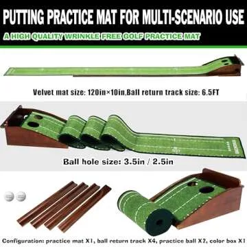 Putting Green Indoor Mat for Home and Office - Golf Training