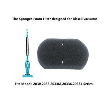 Vacuum Sponge Filter Replacement for Bissell 3-in-1 Cleaner