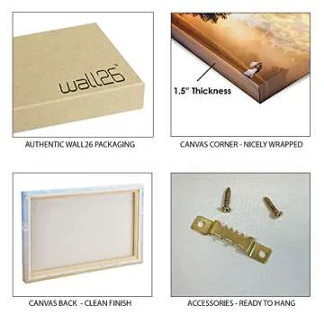 wall26 - Hand Drawn Drums Over a Blue Wood Background - Canvas Art Home Art - 16x24 inches