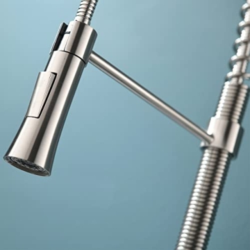 Kingo Home Brushed Nickel Kitchen Faucet with Sprayer