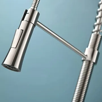 Kingo Home Brushed Nickel Kitchen Faucet with Sprayer