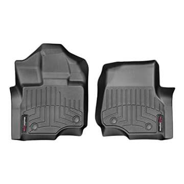 WeatherTech Custom Fit FloorLiners for Ford F-150 (Crew Cab, Bucket seats) F150 Lightning, Raptor w/...