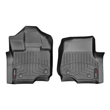 WeatherTech Custom Fit FloorLiners for Ford F-150 (Crew Cab, Bucket seats) F150 Lightning, Raptor w/...