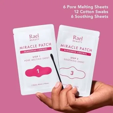 Rael Blackhead Remover, Miracle Patch Melting Pack, Nose Strips for Blackheads, Pore Cleansing and S...