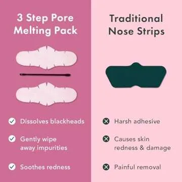 Rael Blackhead Remover, Miracle Patch Melting Pack, Nose Strips for Blackheads, Pore Cleansing and Soothing Sheets, 3 Step Kit, Sebum Removing Cotton Swabs, Dermatologist Tested