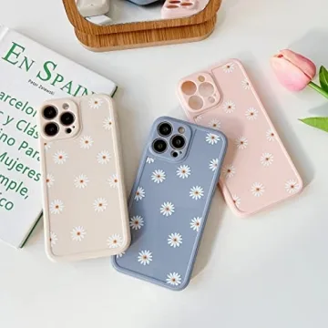 ZTOFERA Daisy Pattern TPU Case for iPhone 13 Pro Max