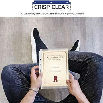 TYH Supplies Mini Sheet Protectors for Binders - 200 Pack