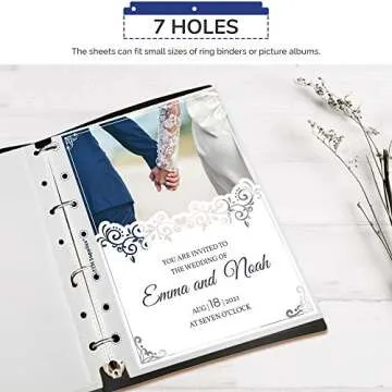 TYH Supplies Mini Sheet Protectors for Binders - 200 Pack