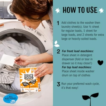 Molly's Suds Eco-Friendly Laundry Detergent Sheets for 70 Loads
