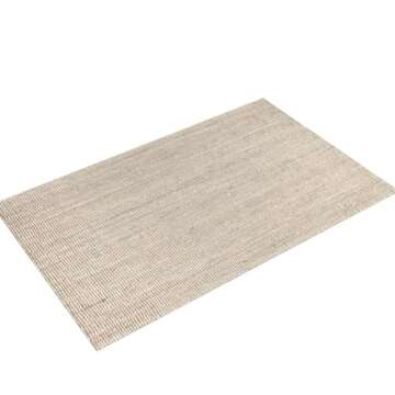 JONATHAN Y NRF102B-5 Pata Hand Woven Chunky Jute Light Ivory 5 ft. x 8 ft. Area-Rug, Farmhouse, Easy-Cleaning, for Bedroom, Kitchen, Living Room,