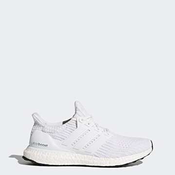 adidas mens Ultraboost Road Running Shoe, White/White/White, 9.5 US