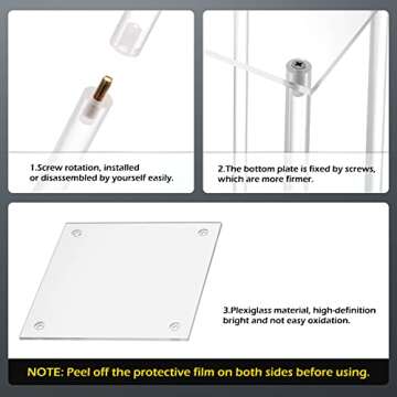 Dyna-Living Acrylic Flower Stand for Wedding 4pcs 31.5 inch Tall Flower Vases for Centerpieces Flowers Vases Clear Flower Column Stand for Table Weddings Parties Decoration (31.5 inch 4pcs)