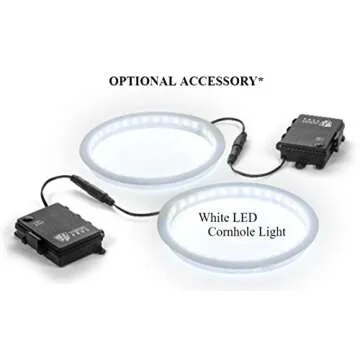 Tailgating Pros Cornhole Boards - 4'x2' & 3'x2' Cornhole Game w/Carrying Case & Set of 8 Corn Hole Bags - 150+ Color Combos! Optional LED Lights