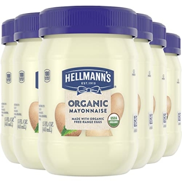 Hellmann's Organic Mayonnaise - Rich Creamy Condiment for Delicious Meals
