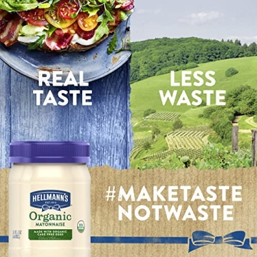 Hellmann's Organic Mayonnaise Creamy Condiment 15 Oz Pack
