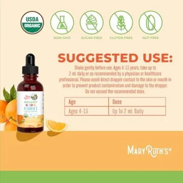 Organic Kids Vitamin C Drops for Immune Support