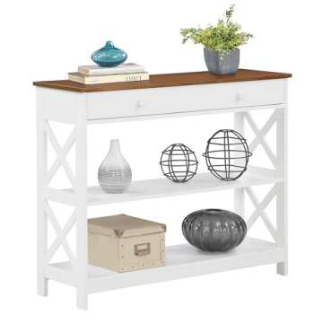 Convenience Concepts Oxford Console Table with Storage