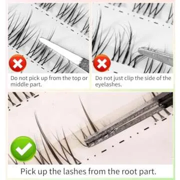 Heasy Manga Lash Clusters, Natural Lashes Clusters 120pcs Wispy Manhua Natural Lash Extensions Clear Band Lash Clusters with Spiky Individual Lashes DIY at Home, black