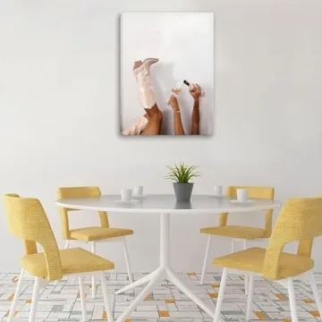 Trendy Cowgirl Boots Wall Art for Teen Girls Room