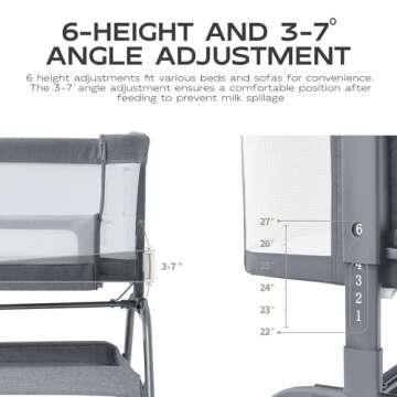 BabyBond Baby Bassinet 3-in-1 Adjustable Sleeper for Infants