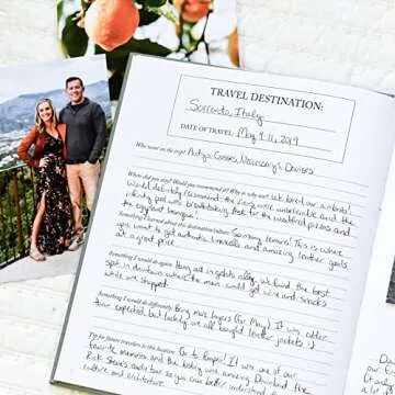 DUNCAN & STONE PAPER CO. Travel Journal for Women, Men (Rose, 110 Pages) – Adventure Journal to Record Trip Memories – Premium Travel Diary Journal - Travel Notebook Journal