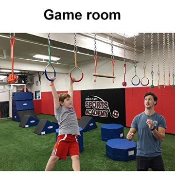 Ninja Obstacle Course Kit with Swing Obstacles & Slackline