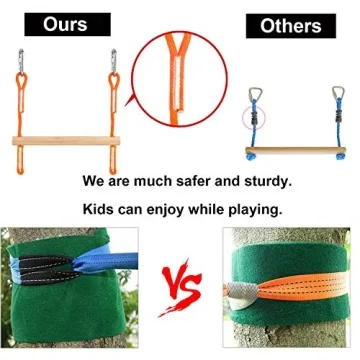 Ninja Obstacle Course Kit with Swing Obstacles & Slackline