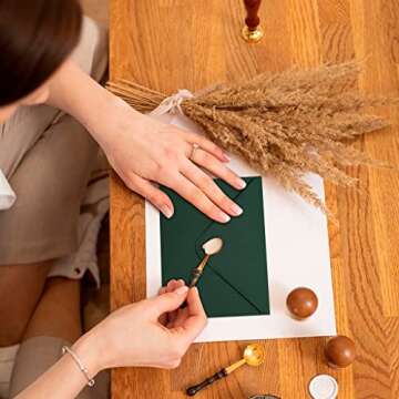 50 A7 Green Envelopes for Invitations, Graduations & More